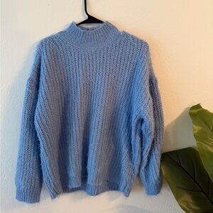 Princess Polly Sky Blue Turtleneck Sweater